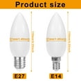 thumbnail image 3 of DYstyle Dusk to Dawn Night Light Bulbs E14/E27 Light Sensor Bulb 60w Equivalent LED Bulb Candelabra Bulb Base,Auto On and Off for Home,Outdoor,Yard Light, 3 of 7