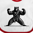 thumbnail image 4 of Inktastic Karate Martial Arts Mma Funny Bear Boys Baby Bib, 4 of 4