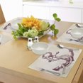 thumbnail image 4 of Ambesonne Anchor Place Mats Set of 4, Realistic Marine Design, Standard Size, Dark Mauve Cream, 4 of 6