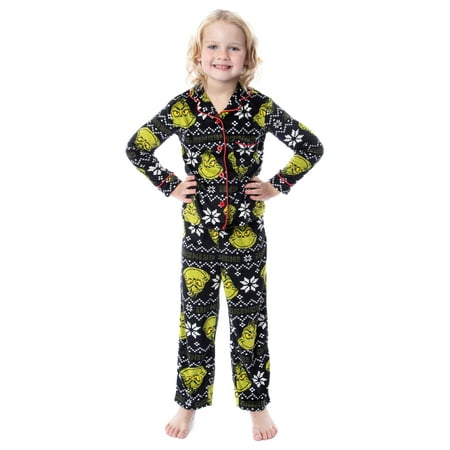 Dr. Seuss The Grinch Who Stole Christmas Matching Family Pajama Sets For Men, Women, Kids, Toddlers