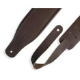 thumbnail image 3 of Levy's Classics Series Favorite Padded Leather Guitar Strap - Dark Brown, 3 of 3