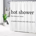 thumbnail image 2 of Juego de Cortinas de Ducha con diseño de Personalidad, Personalizadas, concisas en Blanco y Negro, para baño con Ganchos, Tela de poliéster Impermeable, decoración de baño, 2 of 4