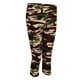 thumbnail image 1 of Leggings deportivos cortos y ajustados Flex, estampado floral/camuflaje/cuadrículas para mujer METRO, 1 of 9