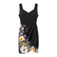 thumbnail image 2 of Gibobby Vestido Casual para Mujer Vestidos de verano para mujer Vestido de cóctel Vestido elegante cruzado Vestido vintage(Negro,M), 2 of 4