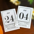 Dujiujun 2025 Desk Calendar Mini Book Shape Compact Portable Retro