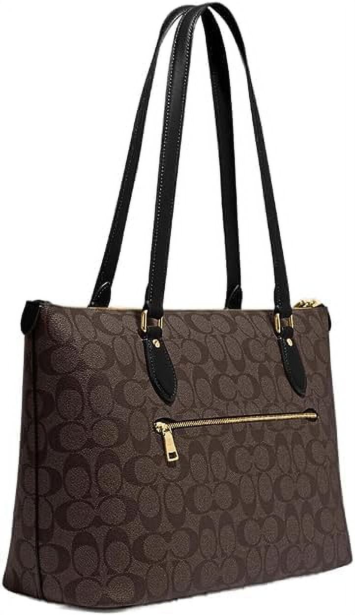 Coach (CS187) Gallery Signature Coated Canvas Tote Shoulder Bag