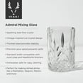 thumbnail image 6 of Viski Admiral Crystal Mixing Glass for Cocktails, Martini, Home Bar, 17oz, 6 of 9