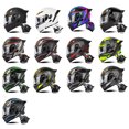 thumbnail image 4 of Motorcycle Full Helmet For Men Women Adjustable Goggles Sun Shield Streamlined Riding Helmet For Outdoor ATV Dirt Bike, 4 of 9