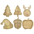 thumbnail image 4 of Christmas Wooden Snack Tray, Tiered Christmas Tree Shaped Charcuterie Board, Natural Wood Serving Platter, Festive Multi Compartment Tray For Cookies, Candy, Tabletop Decor For Christmas Party, 4 of 6