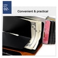 thumbnail image 5 of Mini cartera original con clip para billetes - Cartera delgada - Monedero de cuero - Cartera premium - Tarjetero - Negro puro, 5 of 5