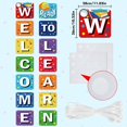 thumbnail image 3 of Welcome Banner Back to School Banner Poster First Day of School Porch Sign LED String Lights Ready to Learn Classroom Door Banner Decorations for Preschool Elementary Middle School, 3 of 7