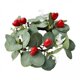 thumbnail image 1 of corona de velas,hojas de eucalipto artificiales velas anillos,Centros de mesa de pilares de portavelas florales,mesa decoración floral con velas pequeñas para bodas,Vela de imitación, 1 of 8