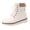 Beige, variant on Rokment Retro Platform Chunky Combat Boots for Women Casual Studded Leather Lace up Motorcycle Riding Ankle Booties with Side Zipper Fall Winter