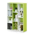 thumbnail image 3 of Furinno 11107WH-GR Bibliothèque Ouverte Réversible à 11 Cubes, Blanc et Vert, 3 of 3