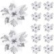 thumbnail image 1 of Flores de oro navideñas suministros de fiestas navideñas árboles de Navidad decoran coronas de cumpleaños de bodas, 1 of 3