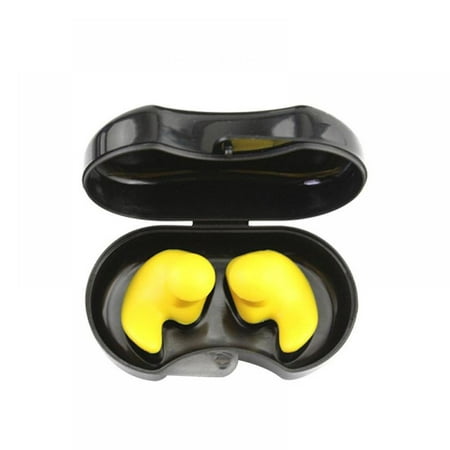 

Reusable Silicone Ear Plugs - Waterproof Noise Reduction Earplugs for Sleeping Swimming Snoring Concerts 32dB Highest NRR