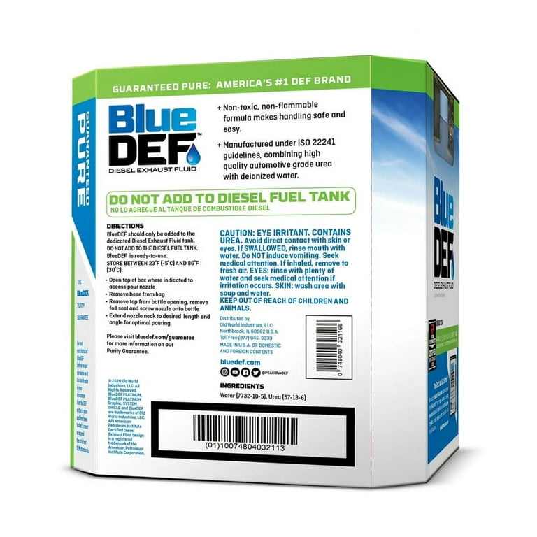 def Peak Blue Def Diesel Exhaust Fluid (10 Pack), 2.5 Gallon for All
