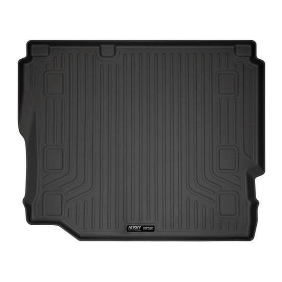 Husky Liners Weatherbeater Cargo Liner Fits 2018-2025 Jeep Wrangler JL 4-Door Cloth Seats No Subs Behind 2nd Row Black