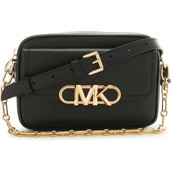 Michael Kors Parker Medium Chain Swag Camera Crossbody Black One Size