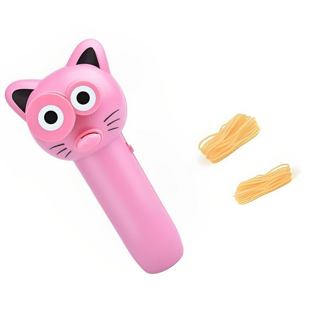 Greeniant Lanzador de cuerda con cremallera, hélice con controlador de cuerda, juguete eléctrico divertido portátil, juego de fiesta creativo, regalo Juguetes para gatos No.2 Greeniant PT002521-02