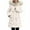 Beige, variant on Women's Loose-fitting Mid-length Slim-fit Down Cotton Coat Pink M