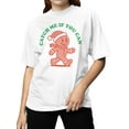 thumbnail image 2 of Gingerbread "Catch Me" Holiday Fun Women's T-shirt, 2 of 3