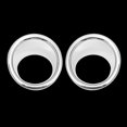 thumbnail image 3 of 2pcs Car Taillight Cover Rear Tail Light Lamp Trim Protector Fits for Jeep Wrangler JK 07-17Silver, 3 of 3
