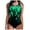 Green, variant on Icvfdpl Women'S Bikini Athletic Racerback Swimsuit Sport Bathing Suit Stylish Beachwear