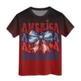 thumbnail image 4 of TZEWGL Tees For Toddler Summer Short Sleeve Crewneck Graphic Print Basic Top For Infnants size 12-13T, 4 of 4