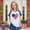 Blue 1, variant on Toddler 4Th Of July Outfit Kids Fashion American Flag Printed Tees Boys Girls Cute Round Neck Short Sleeve Top Blue 4-5 Years