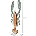 thumbnail image 7 of Parisloft 3D Wood and Galvanized Ocean Theme Wall Hanging Decor (Lobster), Rustic Farmhouse Lobster or Shrimp Shaped Decor, 7 of 7