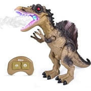 Remote Control Dinosaur Trex Toy Realistic Walking Tyrannosaurus Rex Multifunction RC Trex Toy Figure with Roaring Spraying Function Good Dinosaur Toys for Boys Girls Ages 3+