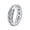 Silver, variant on Men's Stainless Steel Braided Twisted Band Ring Index Finger Jewelry Black Size 11