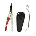 thumbnail image 5 of colaxi Fishing Pliers Fly Fishing Tool Hook Remover Multifunction Aluminum Alloy Professional Split Rings Opener Braid Line Cutting Red, 5 of 10
