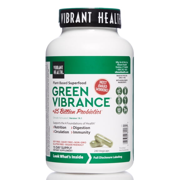 Vibrant Health, Green Vibrance, Version 17.0, 240 VegiCaps