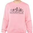 thumbnail image 2 of Skyline Louisville Kentucky Sweatshirt Unisex Large Pink, 2 of 5