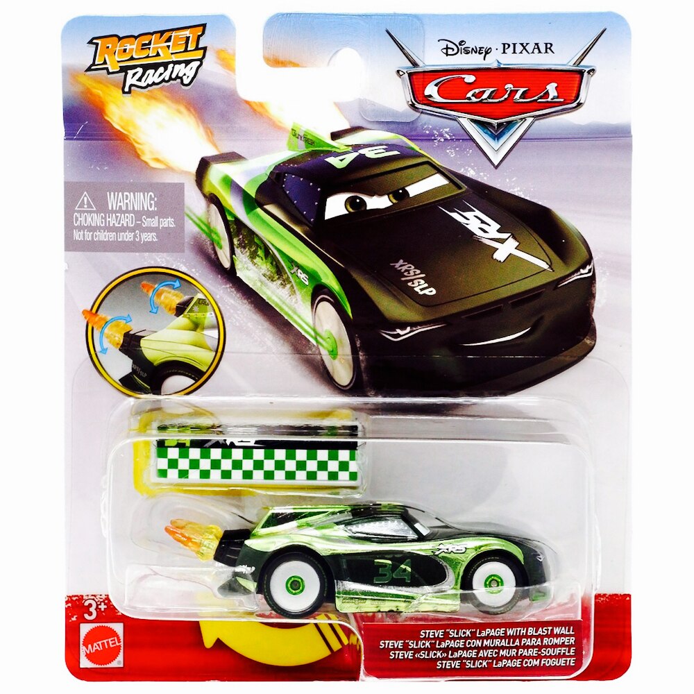 Steve Slick Lapage with Blast Wall Rocket Racing Disney Cars 1:55 Diecast