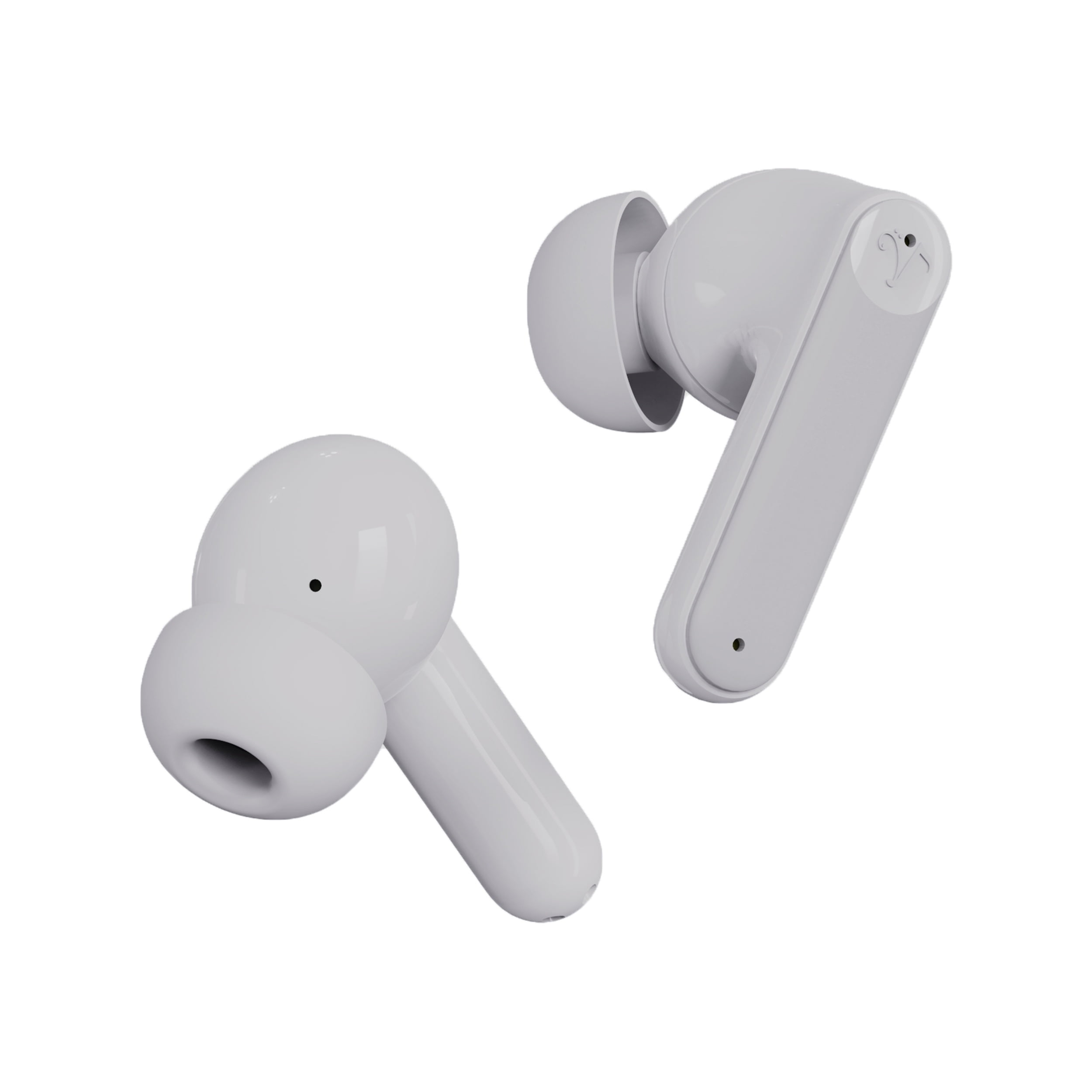 Visual Land SOUNDWAVE A1 Plus Active Noise Cancelling Earbuds, 6 Mics, 48H Total Playtime, 15 Mins = 6 Hours Playtime - Grey