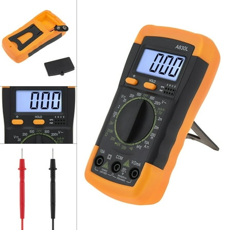 LCD Digital Multimeter Multitester Voltmeter Ohmmeter Ammeter AC DC Voltage Current Capacitance