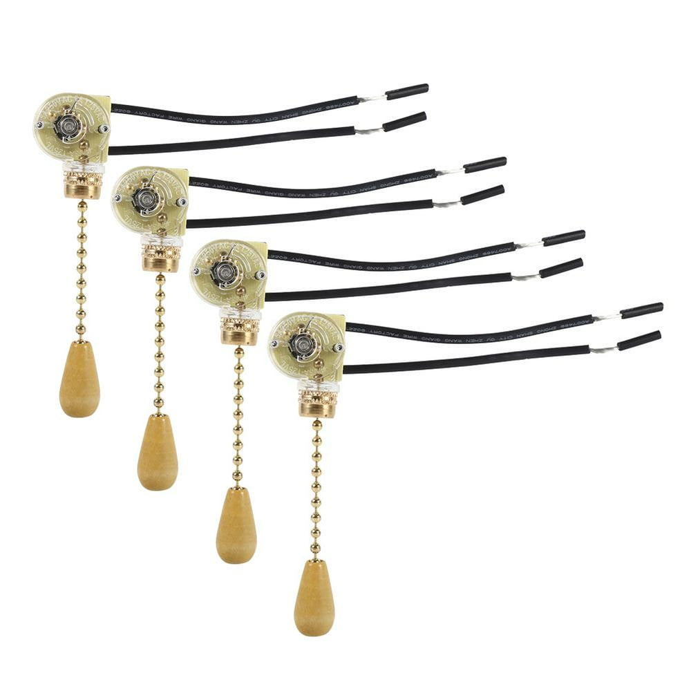 Yosoo 4Pcs Universal Home Ceiling Fan Lamp Wall Light Replacement Pull