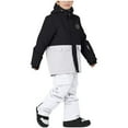 thumbnail image 4 of Kctiaxy Girls Snow Suits Hooded Long Sleeved Snowsuits for Toddler Boys Outdoor Winter Warm Windproof Ski Suits, 4 of 7