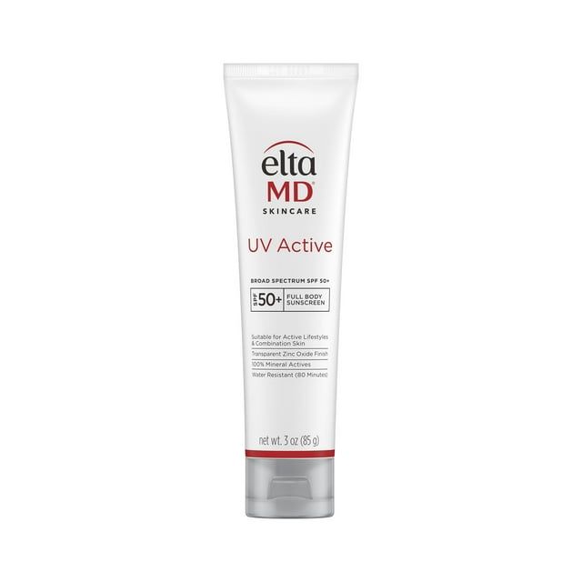Protector solar EltaMD UV Active Mineral SPF 50+, 90 ml, resistente al agua