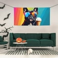 thumbnail image 2 of Pofeuu Rainbow Bulldog Sunglasses Print Colorful Yard Festival Banner Sign Party Outdoor & Indoor Party Decoration Banne Festival Yard Sign-, 2 of 8