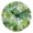 Black, variant on Round Art Wall Clock Vintage Oil Painting Texture Decorative Clock Gold Pointer, Multi-Purpose Desktop & Hanging Creative Decor Clock for Home Living Room Green Maple Leaves