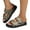 Multicolour, variant on Leopard Slides Platform Sandals for Women 2025 Fashion Casual Buckle Comfort Wide Feet Slip on Beach Flats