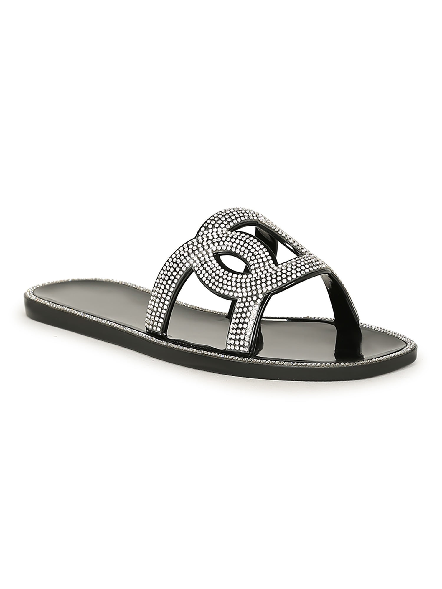 bamboo clear jelly sandals