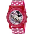 thumbnail image 2 of Disney Minnie Mouse Boutique - Reloj musical LCD Pop (modelo: MBT3714SR), color rosa Accutime Accutime, 2 of 2
