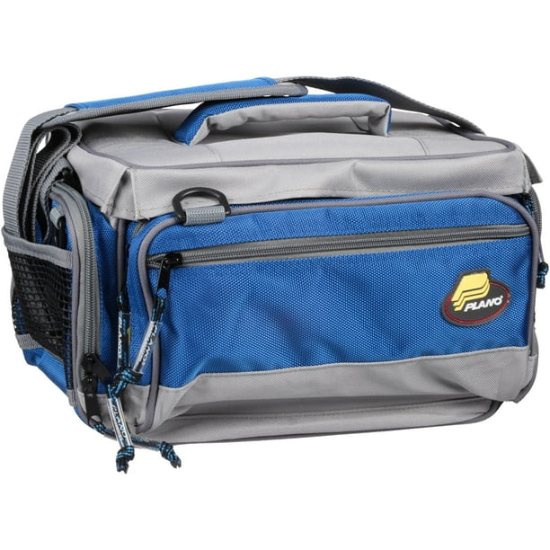 Plano Synergy Softsider Tackle Systems Tackle Box, Medium, Grey / Blue