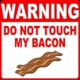 thumbnail image 3 of CafePress - Bacon Warning Sign Women's Dark Pajamas - Women's Short Sleeve Print T-Shirt and Pants Dark Cotton Pajama Set, 3 of 7