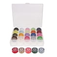 thumbnail image 2 of 25 bobinas de hilo de coser negro con caja de bobina para de coser doméstica SM SunniMix Bobinas y hilo de coser, 2 of 7